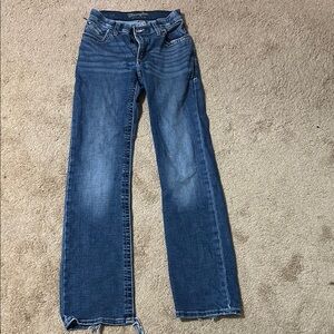 Wrangler Blue Flare & Wide Leg Jeans they have been worn